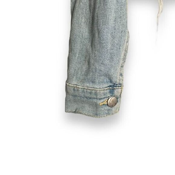 JOE'S Jean Jacket Women's Sz S Blue Cutoff Boyfriend Button Up Country W… - Picture 11 of 16